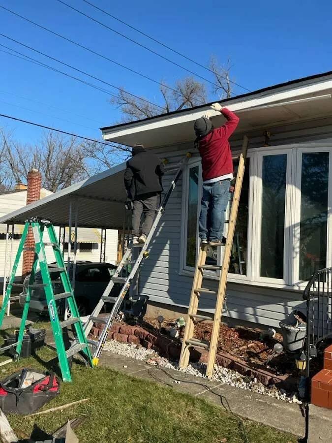 Restoration crew performing exterior repair in Robstown
